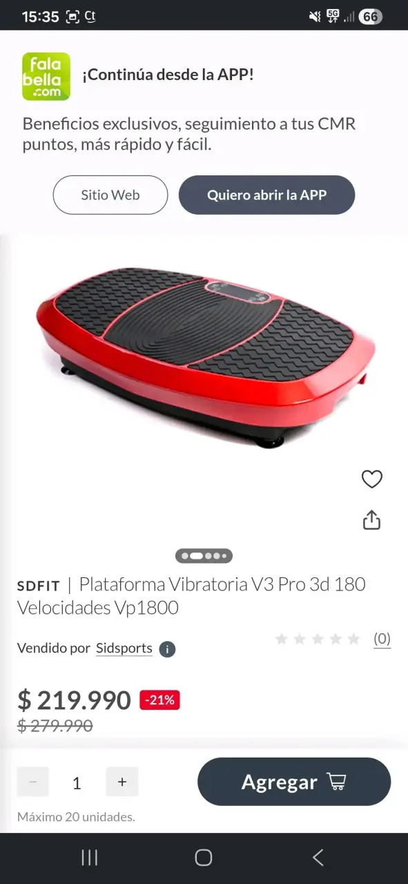 Plataforma Vibratoria SDFIT V3 Pro 3D 180 Velocidades - 2