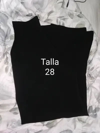 Body negro con transparencias y pantalones talla 28 - miniatura 4