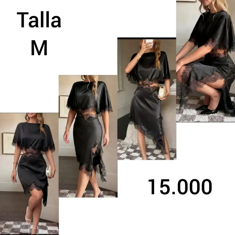 Vestido ajustado con diseño geométrico talla M - 6