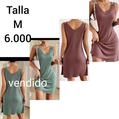 Vestido casual sin mangas talla M - miniatura 2
