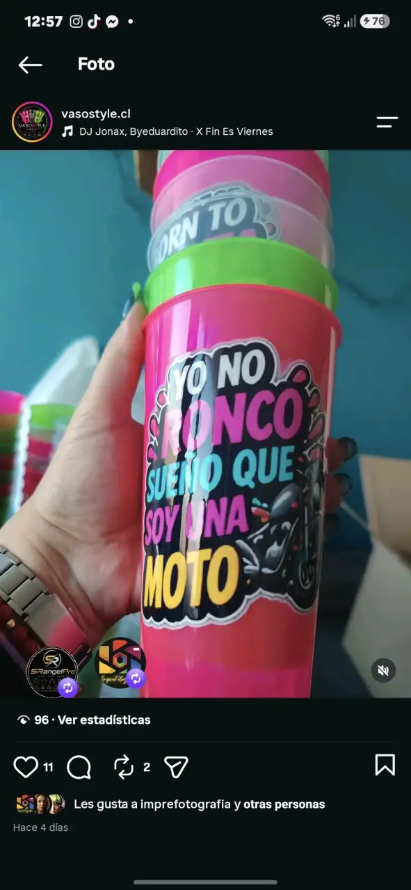 Vasos Reutilizables flour con frases divertidas - 1