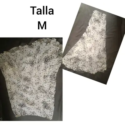 Falda larga floral talla M - miniatura 1