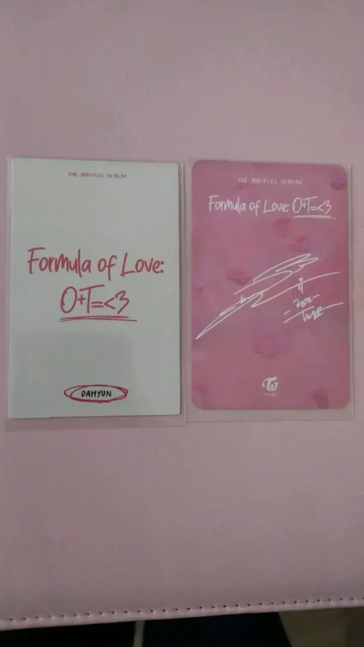 Photocards de Twice Formula of Love - 2