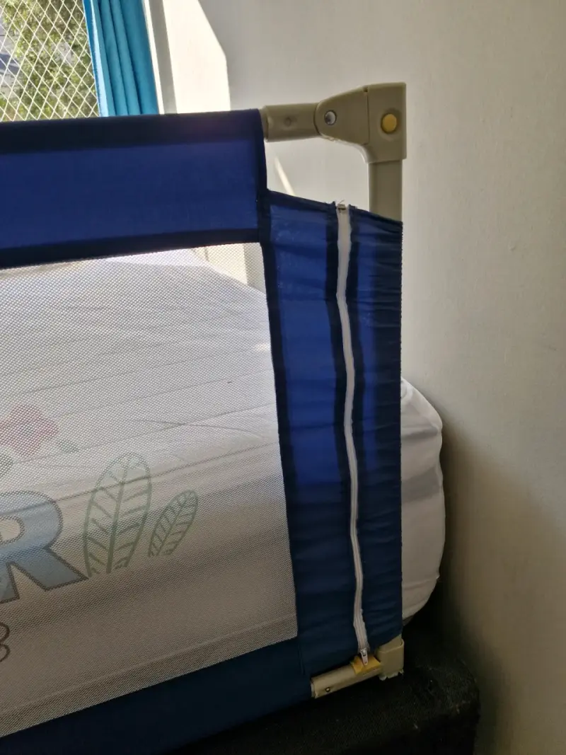 Baranda de seguridad para cama infantil azul - 4