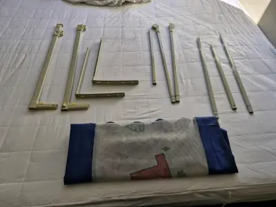 Baranda de seguridad para cama infantil azul - miniatura 5