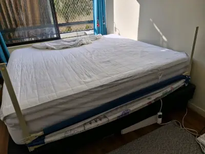 Baranda de seguridad para cama infantil azul - miniatura 6