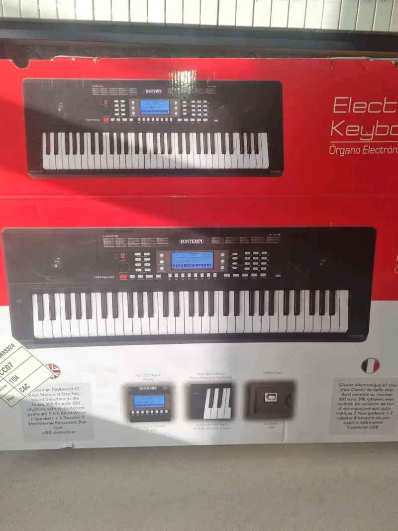 Teclado Electrónico Bontempi 61 Teclas