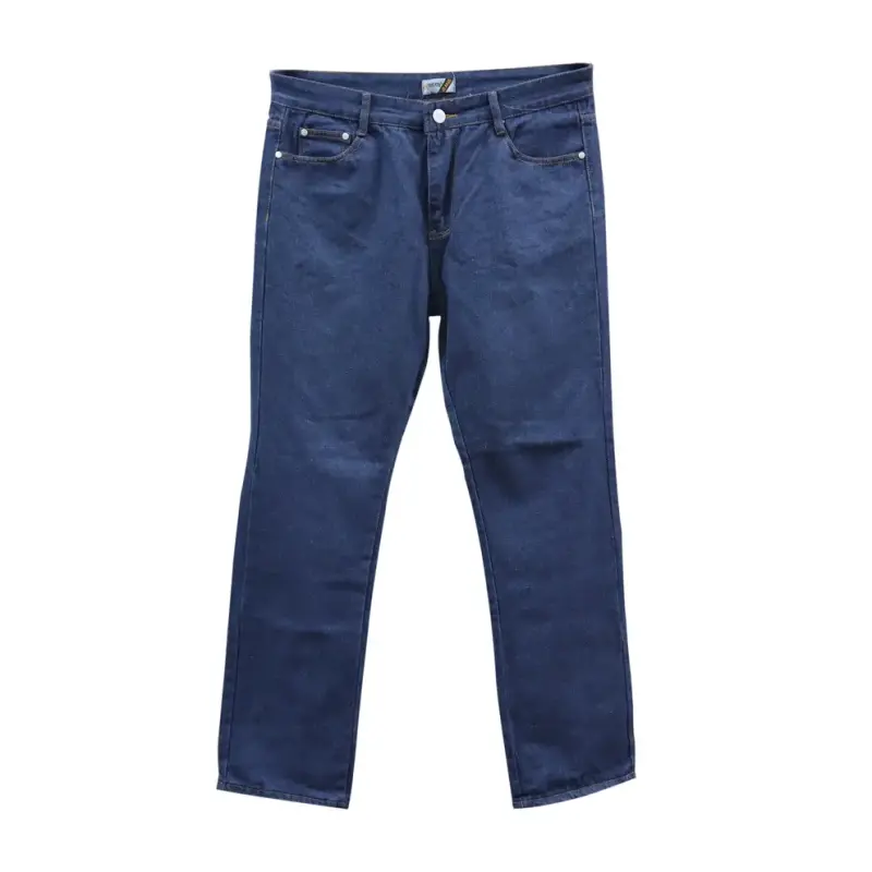 Jeans azul oscuro unisex de mezclilla - 4