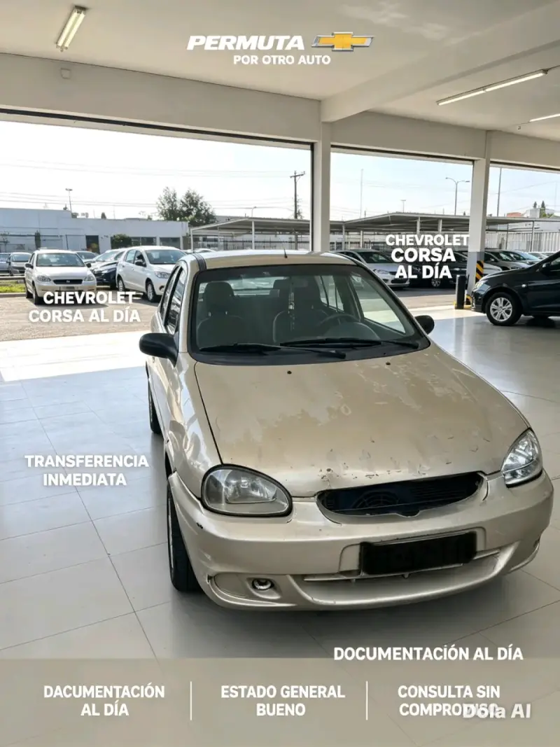Chevrolet Corsa en buen estado con documentación al día