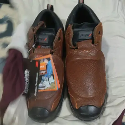 Zapatos de seguridad ProFlex marrones con puntera reforzada - miniatura 1