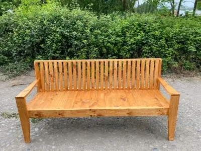 Banco de madera para jardín resistente - miniatura 1
