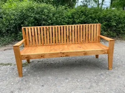 Banco de madera para jardín resistente - miniatura 2