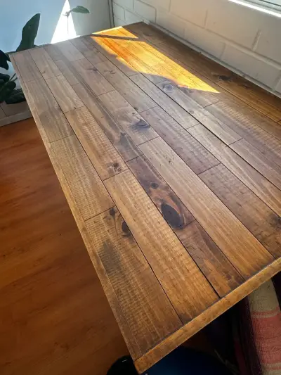 Mesa de Madera Rústica para Comedor - miniatura 1