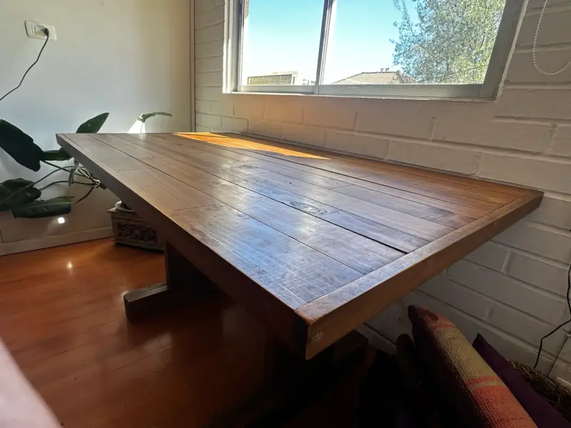Mesa de Madera Rústica para Comedor - 3