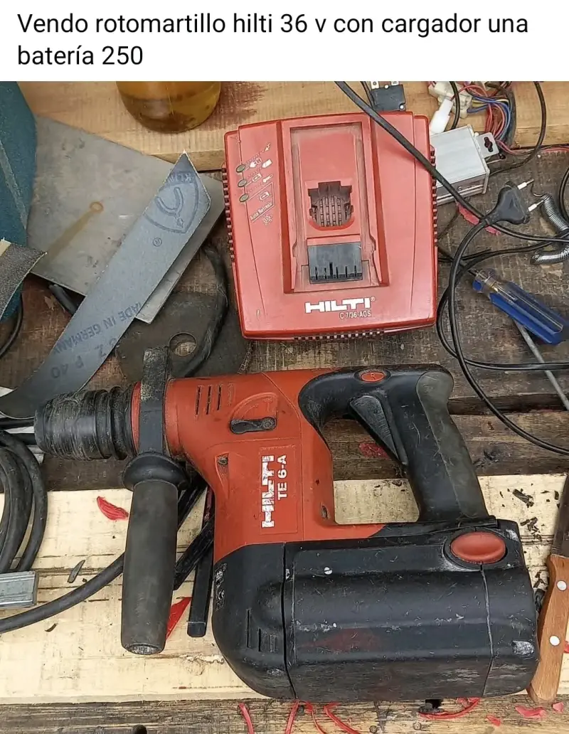 Rotomartillo Hilti TE 6-A con cargador y batería