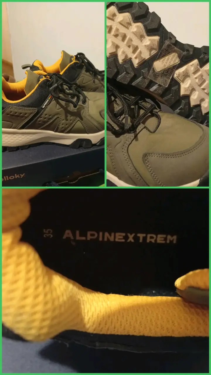 Zapatillas outdoor Alpinextrem verdes para hombre - 1