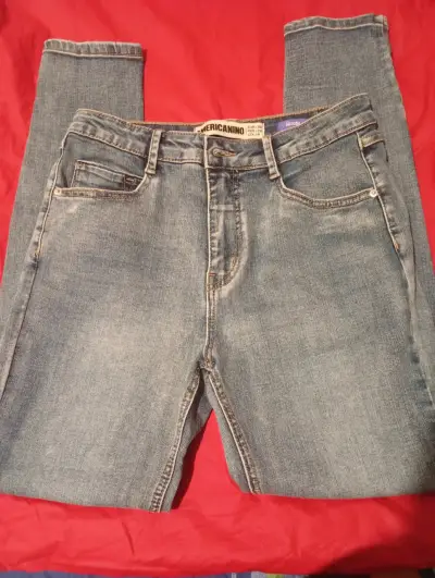Jeans Americano Talla 38 Azul Claro - miniatura 1