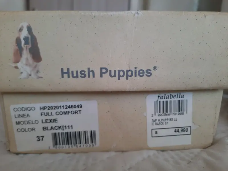 Zapatos de tacón bajo Hush Puppies negros - 5