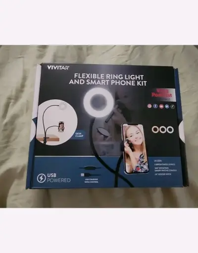 Kit de luz de anillo flexible para smartphone Vivitar - miniatura 1