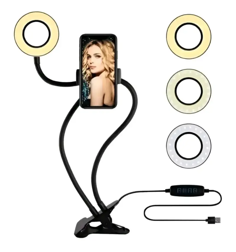 Kit de luz de anillo flexible para smartphone Vivitar - 3