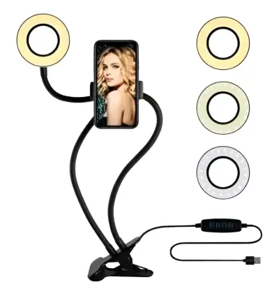 Kit de luz de anillo flexible para smartphone Vivitar - miniatura 3