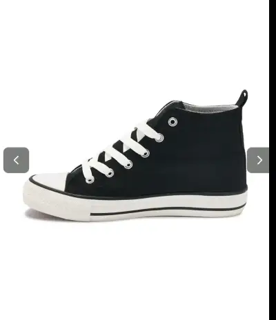Zapatillas negras de lona Mujer Urbanas TALLA37/38 - miniatura 3