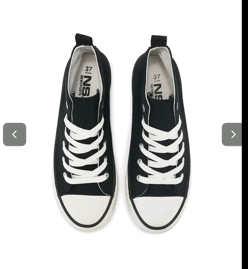 Zapatillas negras de lona Mujer Urbanas TALLA37/38 - 4