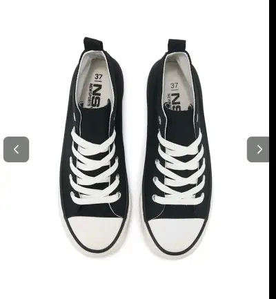 Zapatillas negras de lona Mujer Urbanas TALLA37/38 - miniatura 4