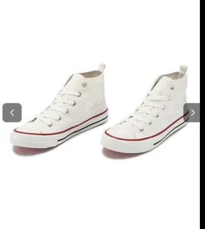 Zapatillas blancas de lona Mujer Urbanas talla 37 - miniatura 1