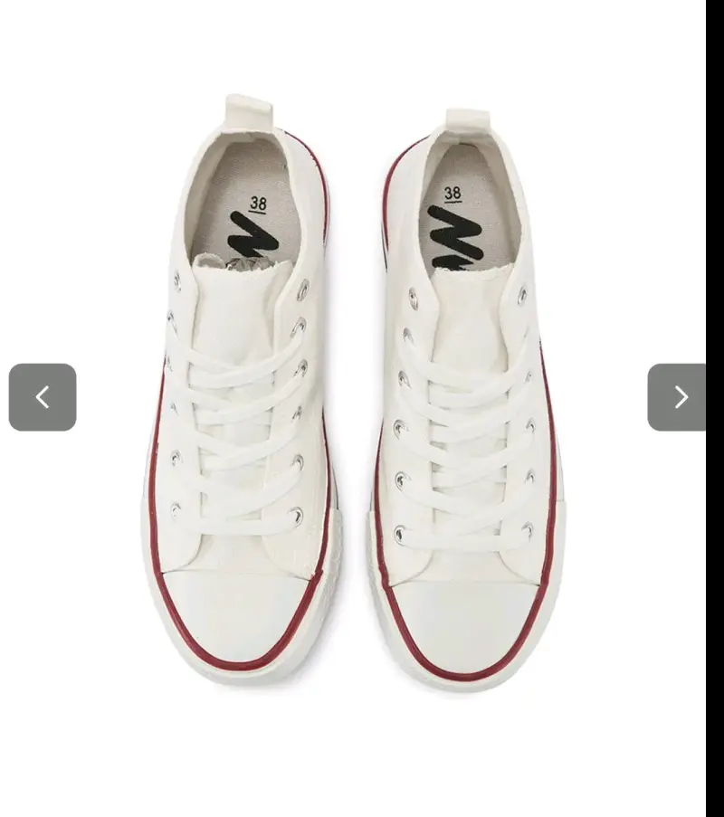 Zapatillas blancas de lona Mujer Urbanas talla 37 - 4