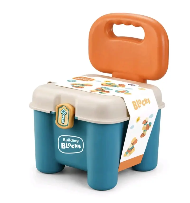 Bloques de construcción para niños con caja - 2