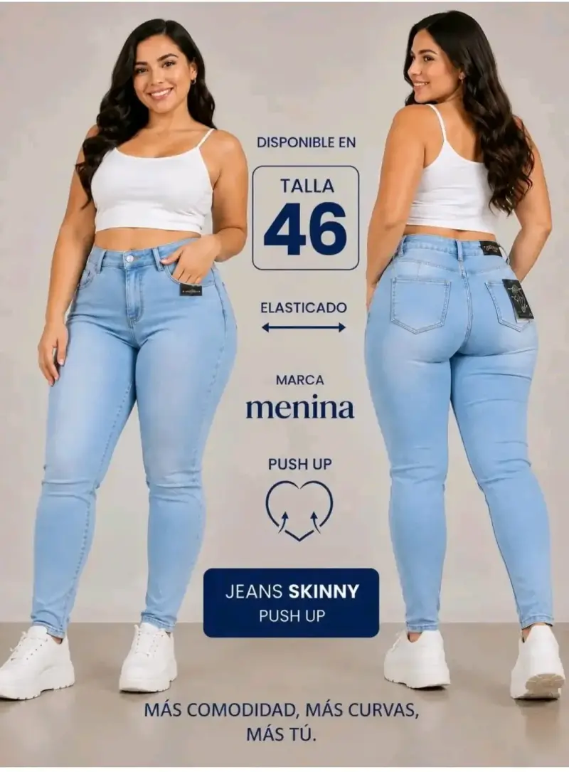 Jeans skinny push up talla 46 Menina