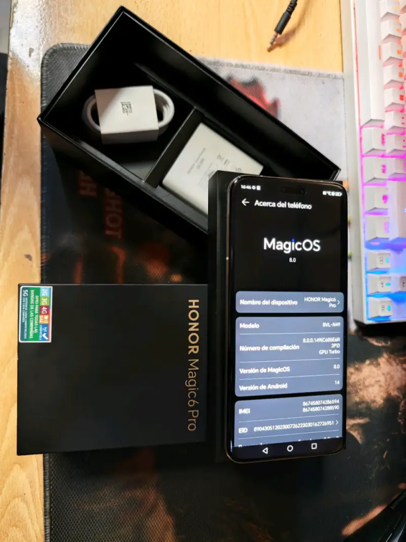 Smartphone Honor Magic 6 Pro 12/512 sin uso - 1