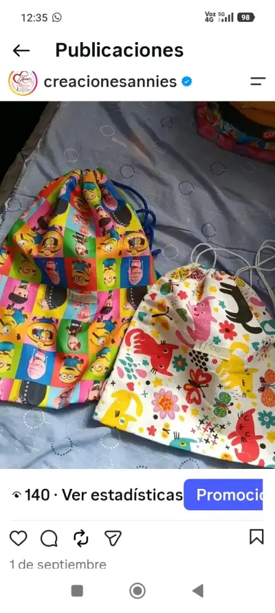Mochilas infantiles con diseño colorido - miniatura 2