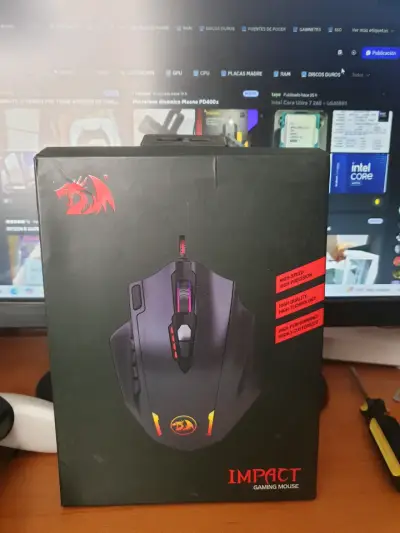 Mouse Gamer Redragon Impact con Retroiluminación RGB - miniatura 1