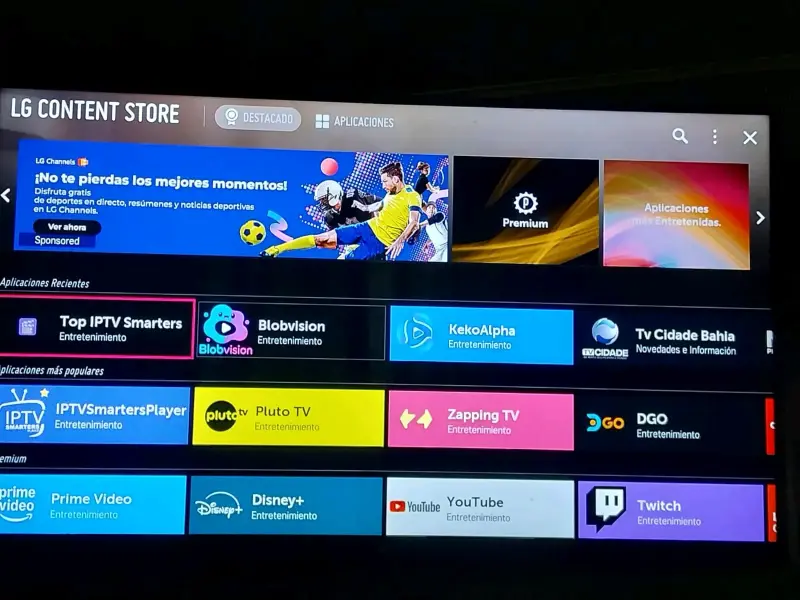 Smart TV LG con aplicaciones de streaming - 1