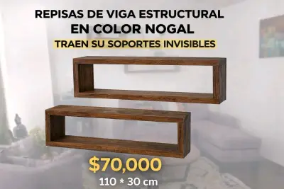 Repisas de viga estructural color nogal - miniatura 1