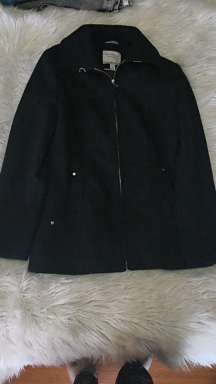 Abrigo negro Nautica para hombre
