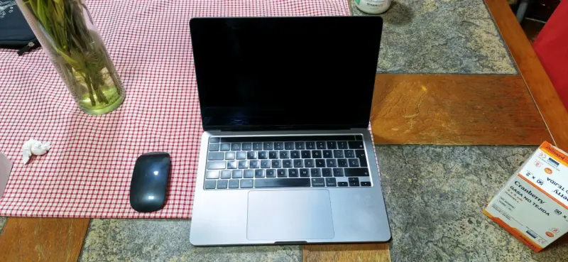 MacBook Pro con cargador y mouse - 3