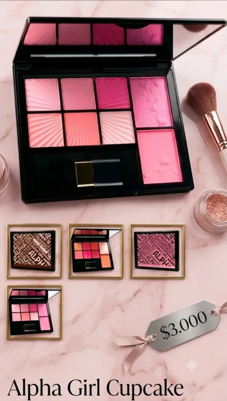 Paleta de Maquillaje Alpha Girl Cupcake Colores Vibrantes