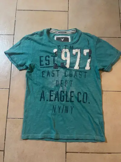 Polera verde American Eagle con diseño vintage - miniatura 1