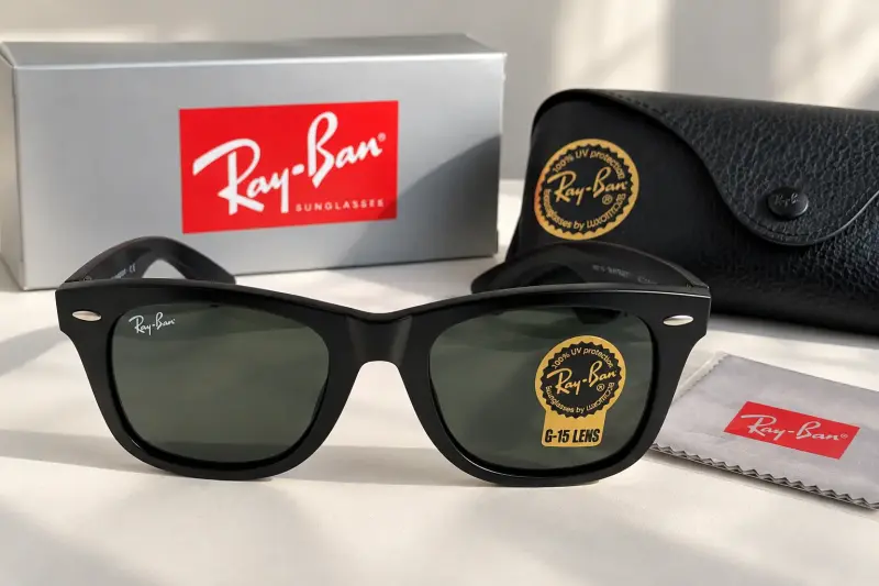 Ray-Ban Wayfarer RB2140 901 G-15 Nuevas - 3