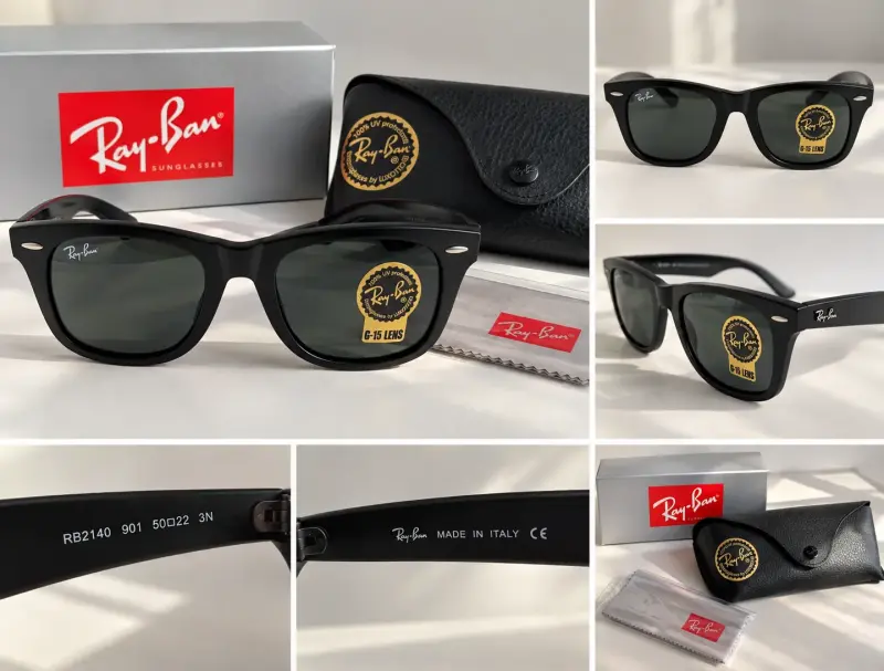 Ray-Ban Wayfarer RB2140 901 G-15 Nuevas - 4