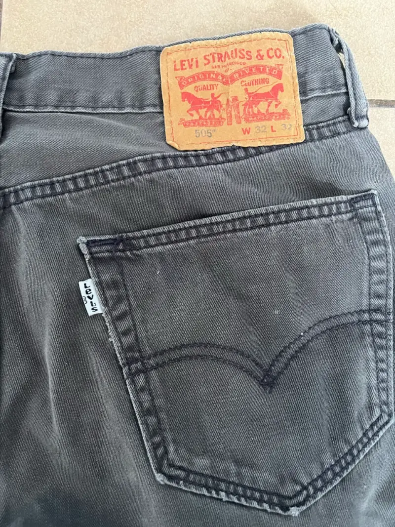 Jeans Levi's 505 Gris Talla 32 - 1