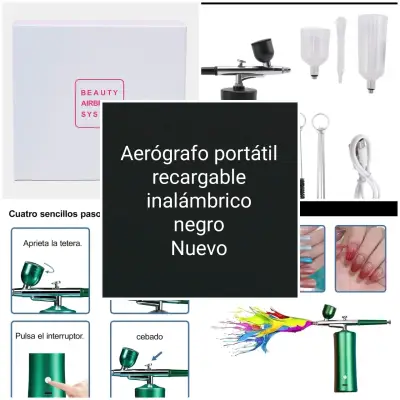Aerógrafo portátil recargable inalámbrico Nuevo - miniatura 1