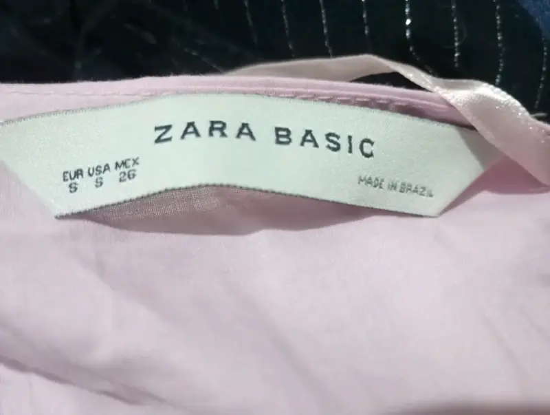 Blusa rosa cruzada Zara Basic - 3