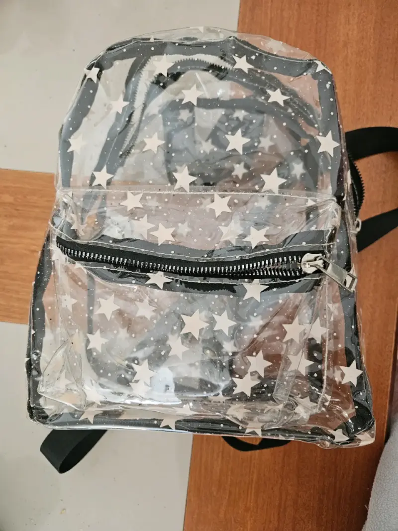Mochila transparente con diseño de estrellas - 2