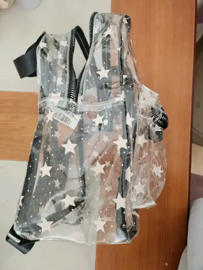 Mochila transparente con diseño de estrellas - miniatura 3