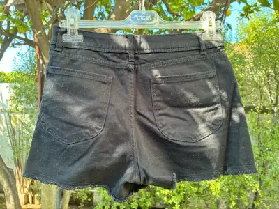 Shorts niña negros talla 14 - miniatura 2