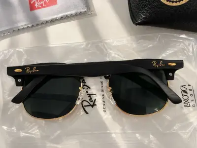 Lentes de Sol Ray-Ban Clubmaster RB3016 Negro - miniatura 2